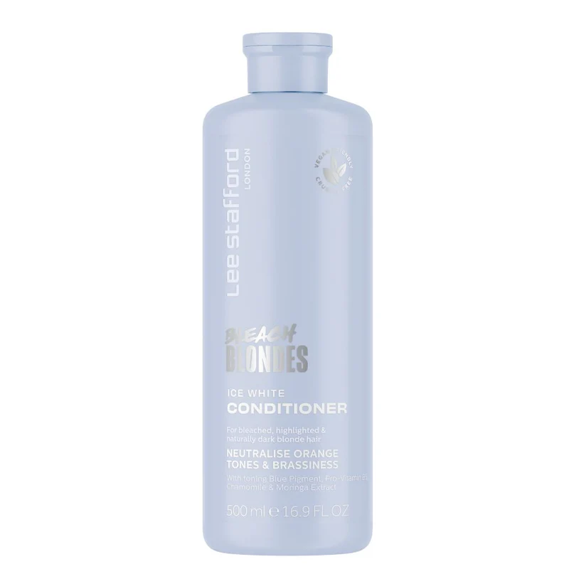 Acondicionador tonificante azul Ice White Lee Stafford 500 ml