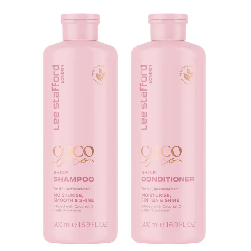 Shampoo & Acondicionador Coco Loco Shine Lee Stafford 500 ml