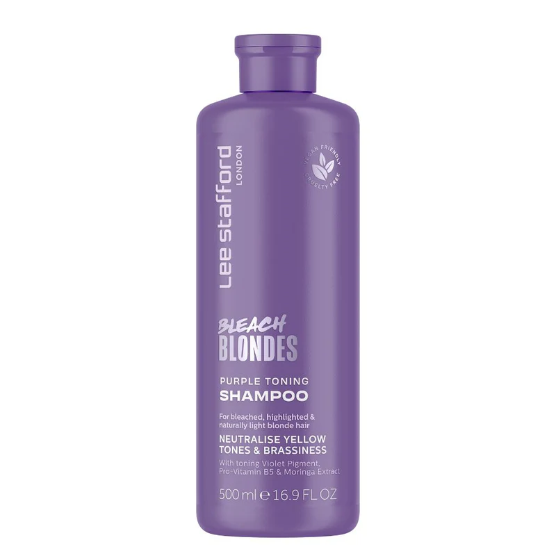 Shampoo Morado para pelo rubio Bleach Blondes Lee Stafford 500 ml