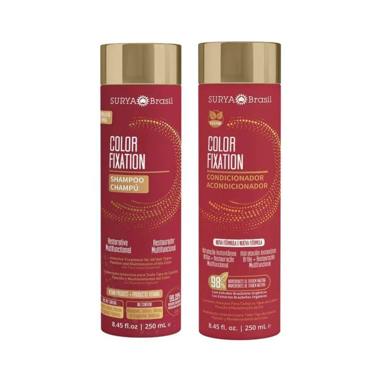 Shampoo y acondicionador Color Surya Brasil