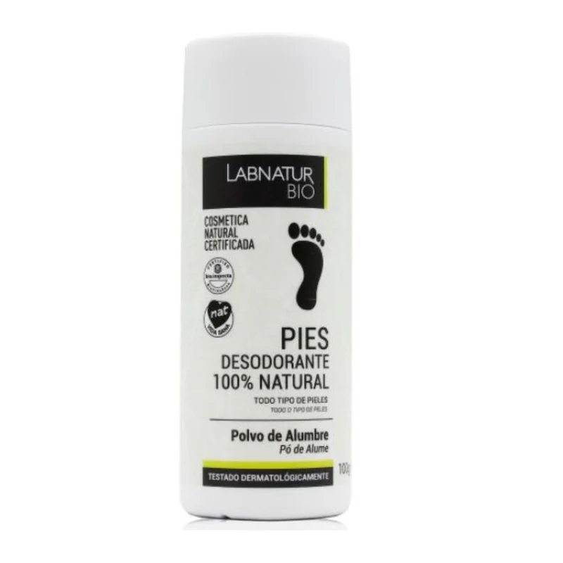 Talco natural de alumbre para pies Labnatur Bio 100 gr