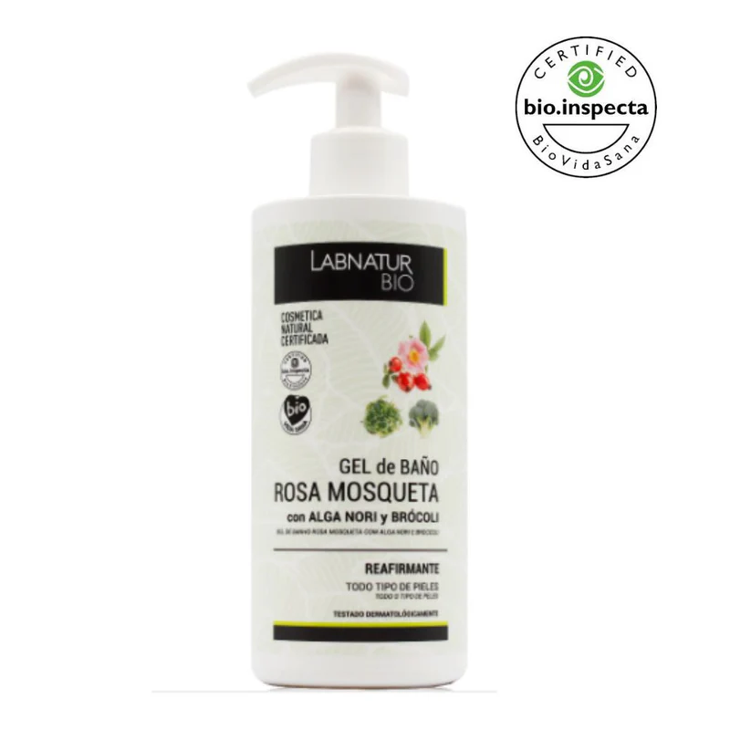 Gel de baรฑo reafirmante con rosa mosqueta Labnatur Bio 450 ml