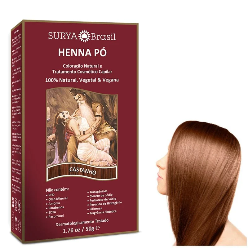 Henna Polvo Castaño Surya Brasil 50 gr