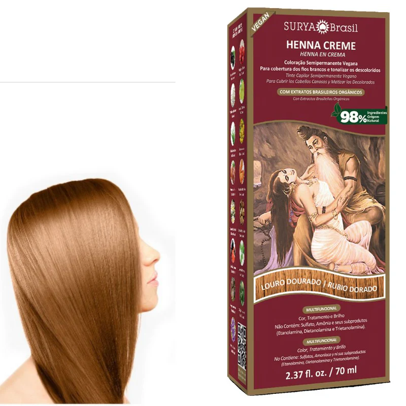 Henna en crema rubio dorado Surya Brasil 70 ml