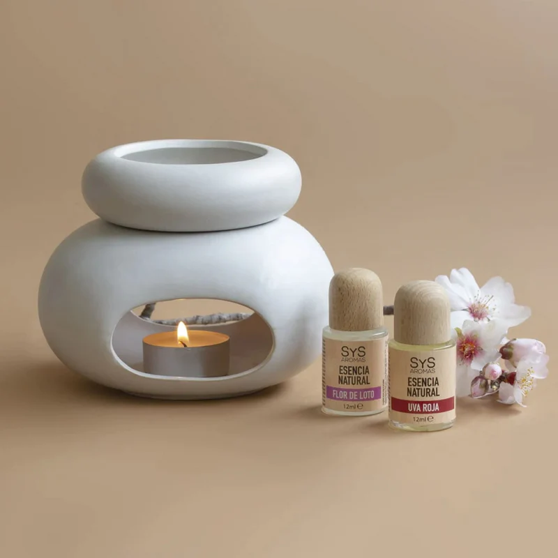 Quemador Zen Ceramica Blanca - Imagen 2